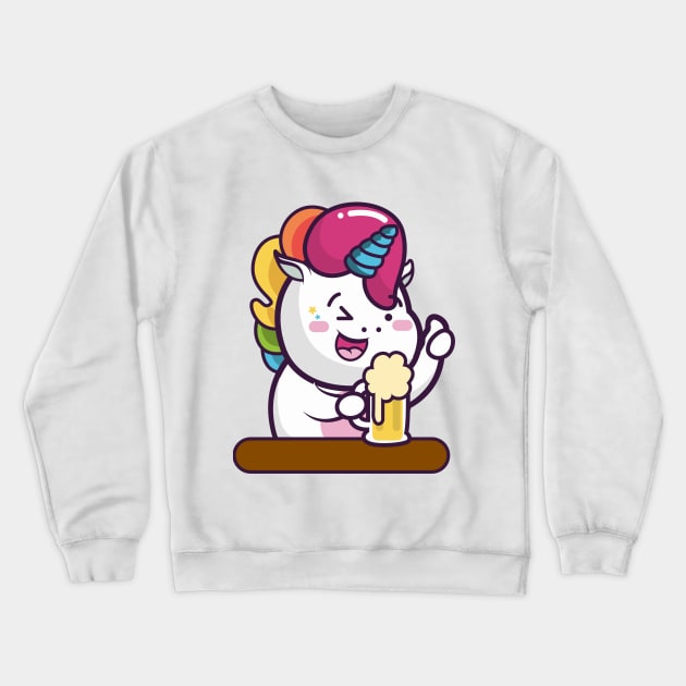 This Unicorn Approves Crewneck Sweatshirt by TheMioStore